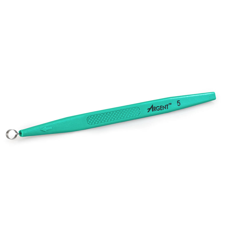 Dermal Curette McKesson 5-1/2 Inch Length Flat Textured Handle 5 mm Tip Semi-Sharp Loop Tip (Case of 200)