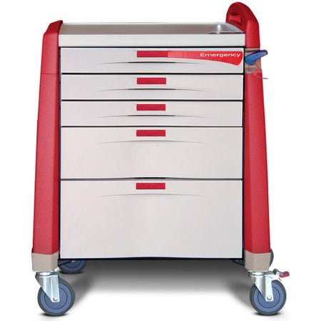 CART MEDICAL AVALO EMERGENCYCOMPACT RED (DROP)
