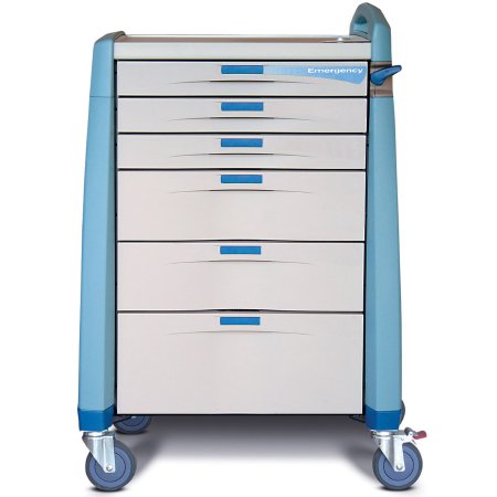 CART MEDICAL AVALO EMERGENCYSTANDARD BLUE (DROP)