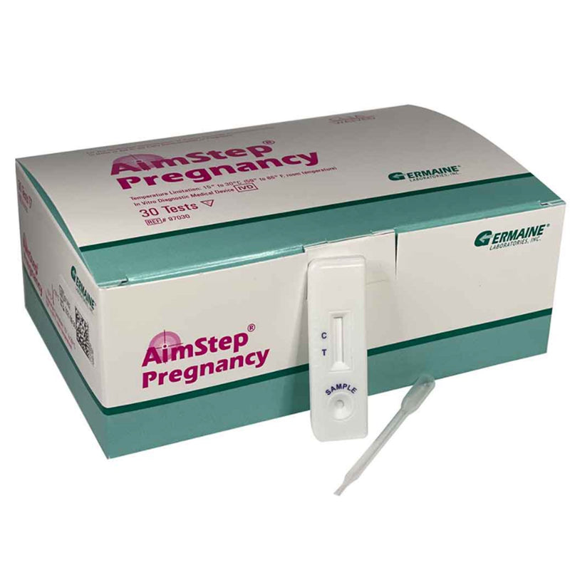 Reproductive Health Test Kit AimStep hCG Pregnancy Test 30 Tests CLIA Waived 
