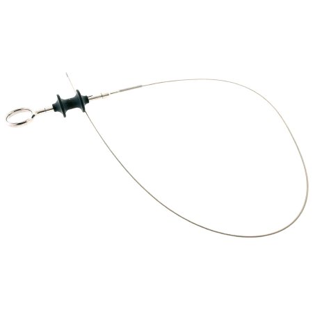BR Surgical Flexible Rat Tooth Grasping Forceps, with single thumb ring handle, 1x2 tooth(shark tooth), 8mm opening, 1.8mm x 700mm 