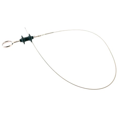 BR Surgical Flexible Rat Tooth Grasping Forceps, with single thumb ring handle, 1x2 tooth(shark tooth), 8mm opening, 1.8mm x 700mm