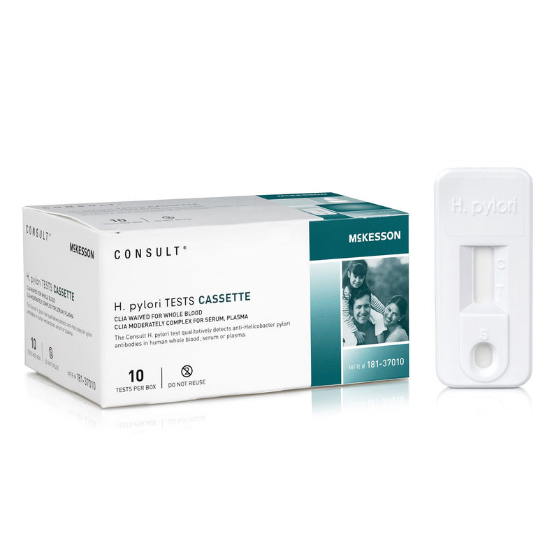 H. Pylori Test Kit McKesson Consult H. Pylori 10 Tests CLIA Waived Sample Dependent