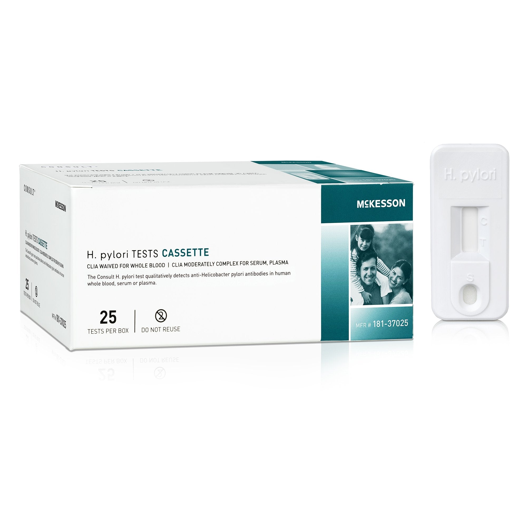 H. Pylori Test Kit McKesson Consult H. Pylori 25 Tests CLIA Waived Sample Dependent