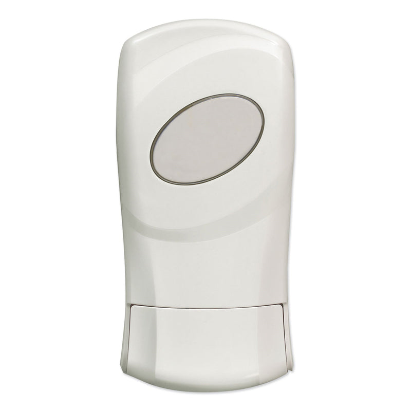 Soap Dispenser Dial Professional Ivory ABS Plastic Manual Push 1.2 Liter Wall Mount 