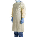 GOWN SMS ISOLATION L2 FC UNVFL BK W/ELSTIC CUFF YW 100/CS