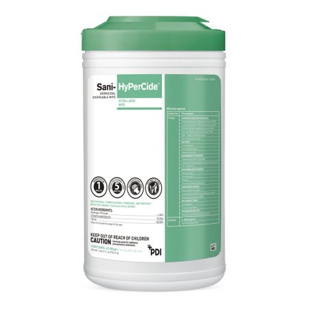 WIPE GERMICIDAL SANI-HYPERCIDEXL DISP 65SHT/CAN 6CAN/CS