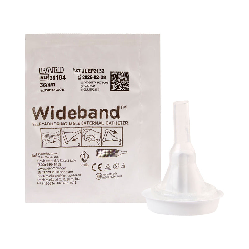 Bard Wide Band Male External Catheter, Large (Box of 100)