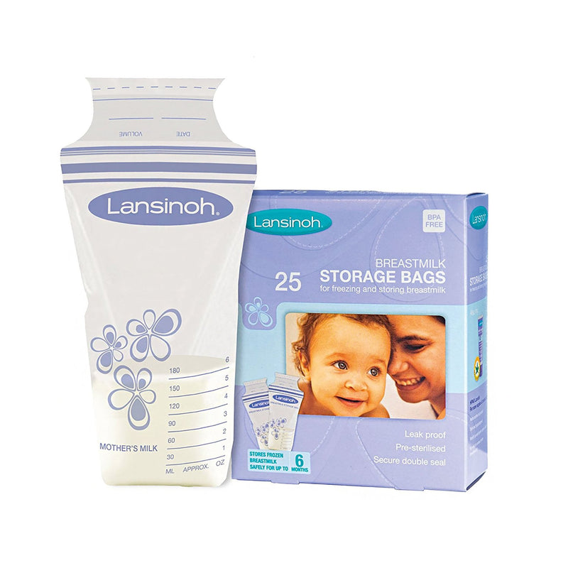 Lansinoh Lab Lansinoh Breast Milk Storage Bag, 6-ounce capacity (25/BX) 