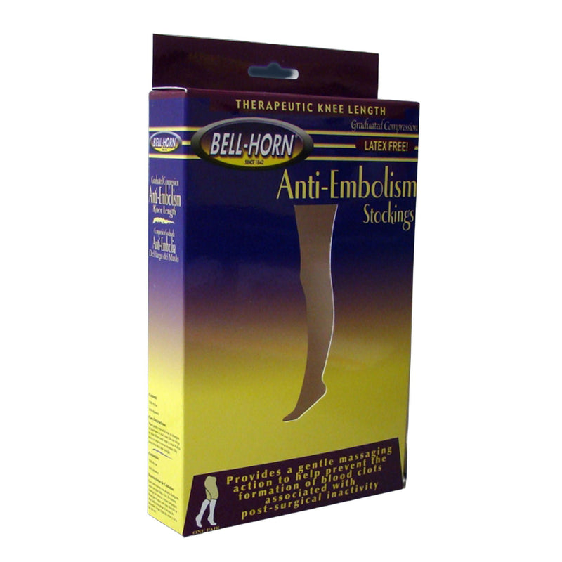 Bell-Horn Knee Length Anti-Embolism Stockings, Medium, Black (Pair)