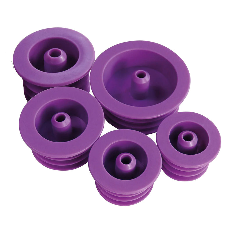 Enteral Bottle Adapter with ENFit Connector Size 3, 17 to 20.5 mm, Purple, Single Use