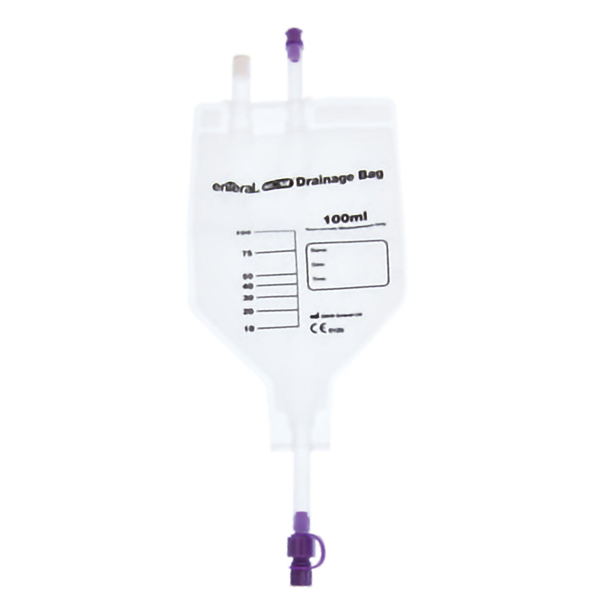 Drainage Bag ENFit Without Tubing 100 mL Sterile ENFit Connector Barrier