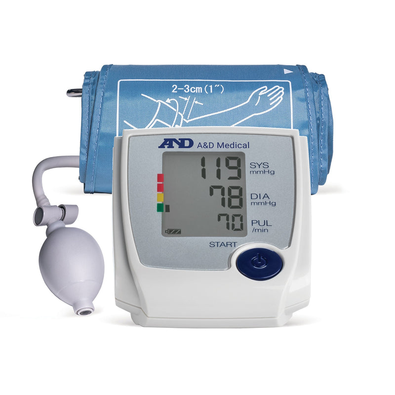 Home Semi Automatic Digital Blood Pressure Monitor A&D Medical Medium Cuff Nylon Cuff 24 - 36 cm Desk Model 
