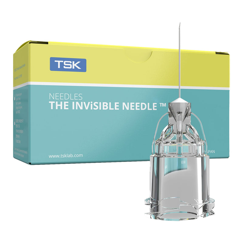 Low Dead Space Hub Needle The INViSIBLE NEEDLE 9 mm Length 32 Gauge Ultra Thin Wall Without Safety 
