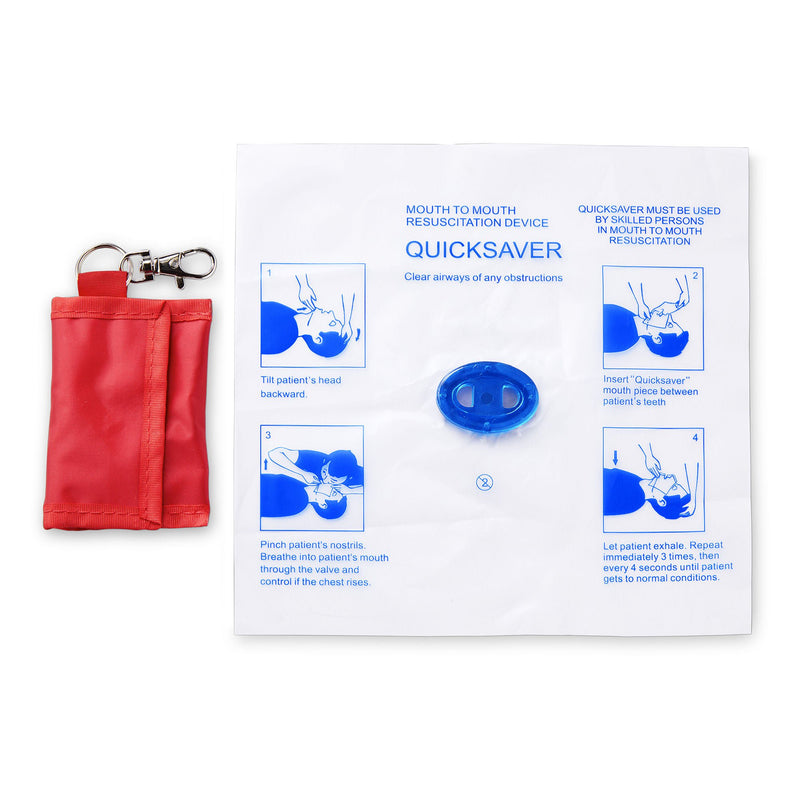 CPR Mouth Barrier MedSource Key Chain Style Single Patient Use (Each)