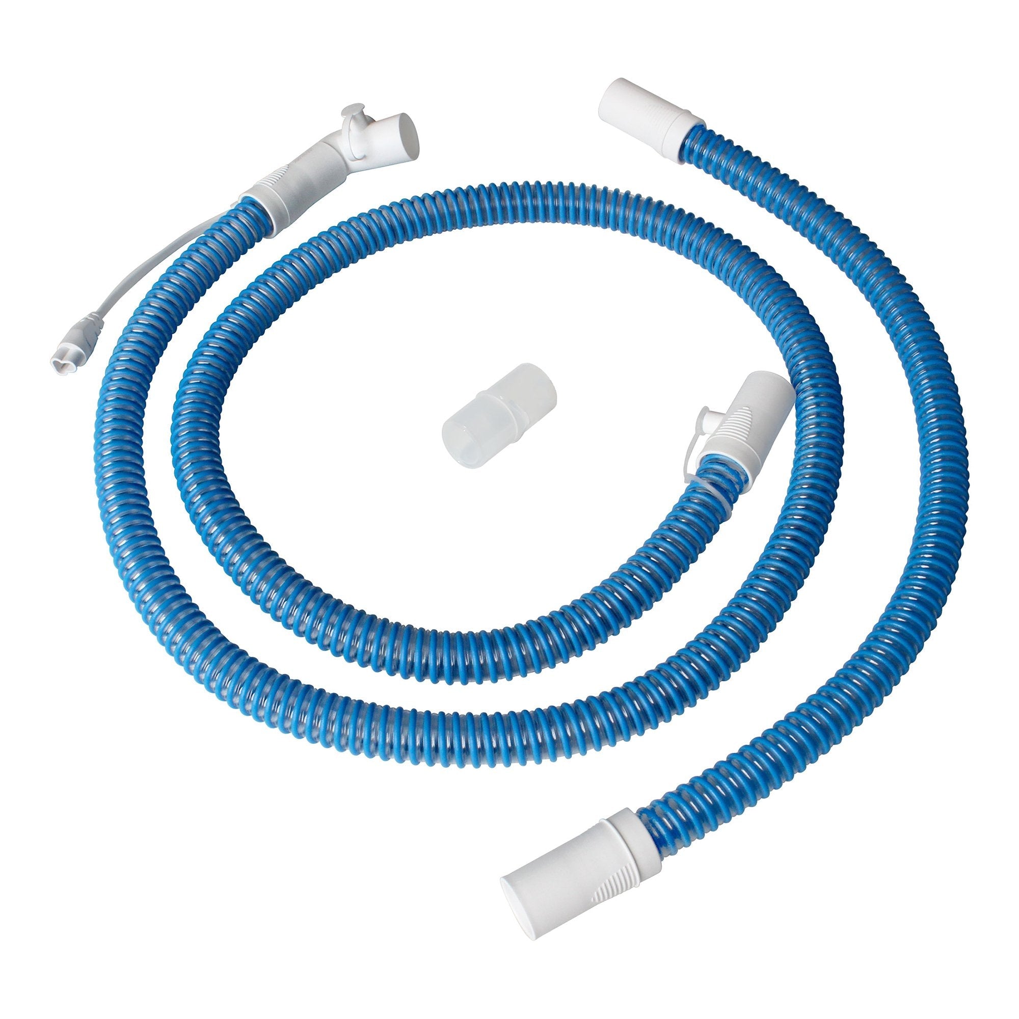 Ventilator Circuit Sunset Healthcare Corrugated Tube 60 Inch Tube Single Limb Adult Without Breathing Bag Single Use Passive Wire Circuit 