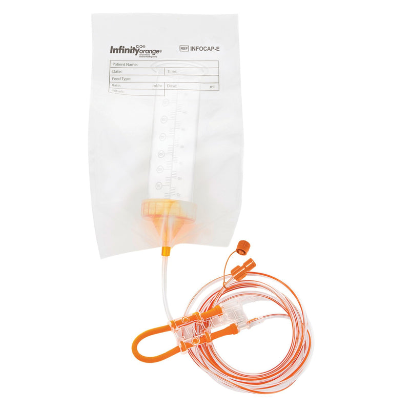 Screw Cap Set with ENFit Connector Infinity Orange For Infinity Orange Enteral Feeding Pump