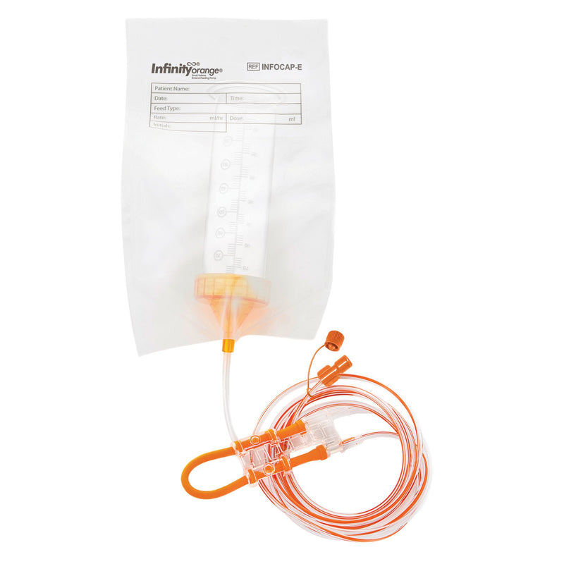 Screw Cap Set with ENFit Connector Infinity Orange For Infinity Orange Enteral Feeding Pump