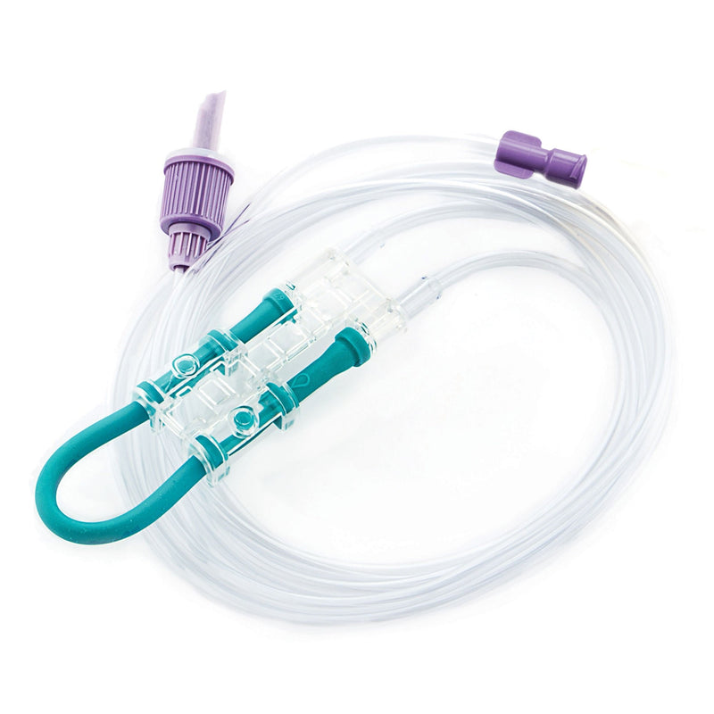 Enteral Feeding Pump Safety Screw Set with ENFit Connector Infinity Silicone NonSterile ENFit Connector 
