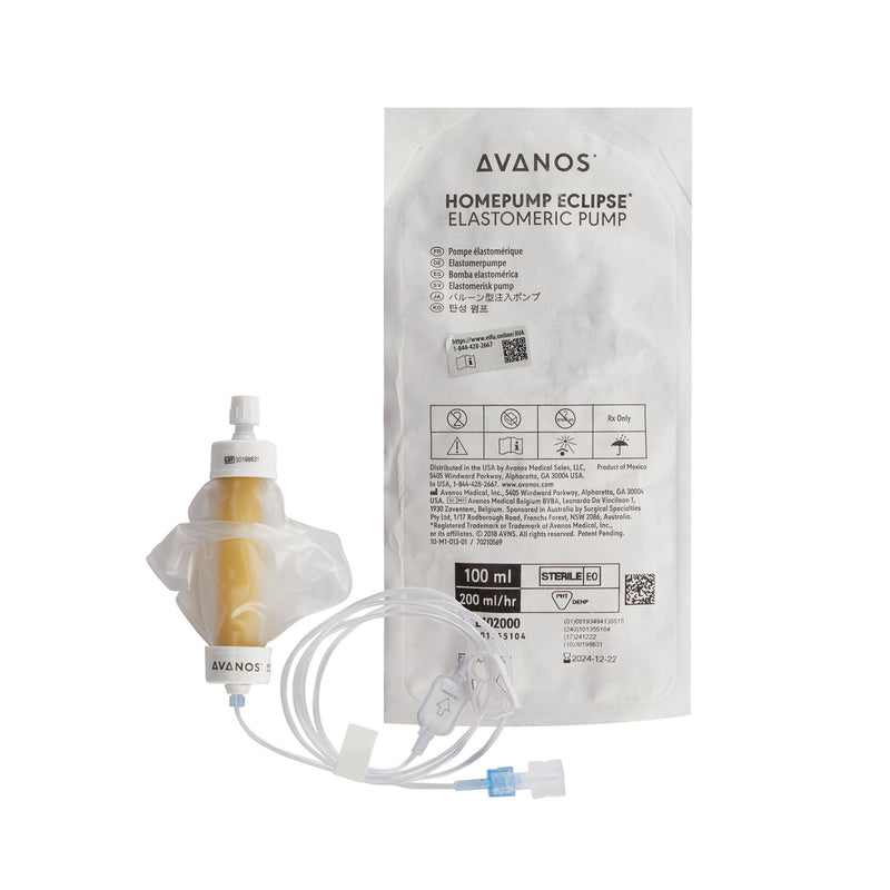 Elastomeric Pump Homepump Eclipse* 100 mL Volume 200 mL / Hr. Flow Rate (Case of 48)