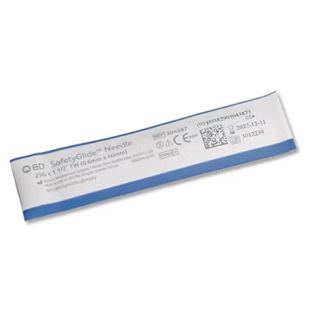 NEEDLE SAFETYGLIDE 23GX1.5 RBTHIN 50/PK 10PK/CS