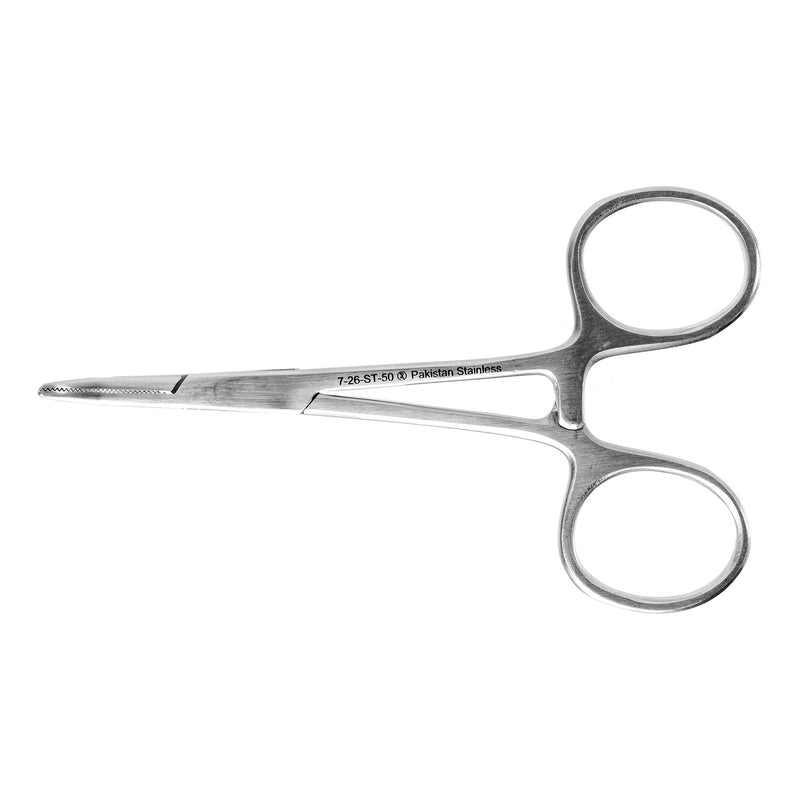 Mosquito Forceps Miltex Disposable Hartmann 3-1/2 Inch Length Floor / Office Grade Pakistani Stainless Steel Sterile Locking Finger Ring Handle Curved Serrated Tips 
