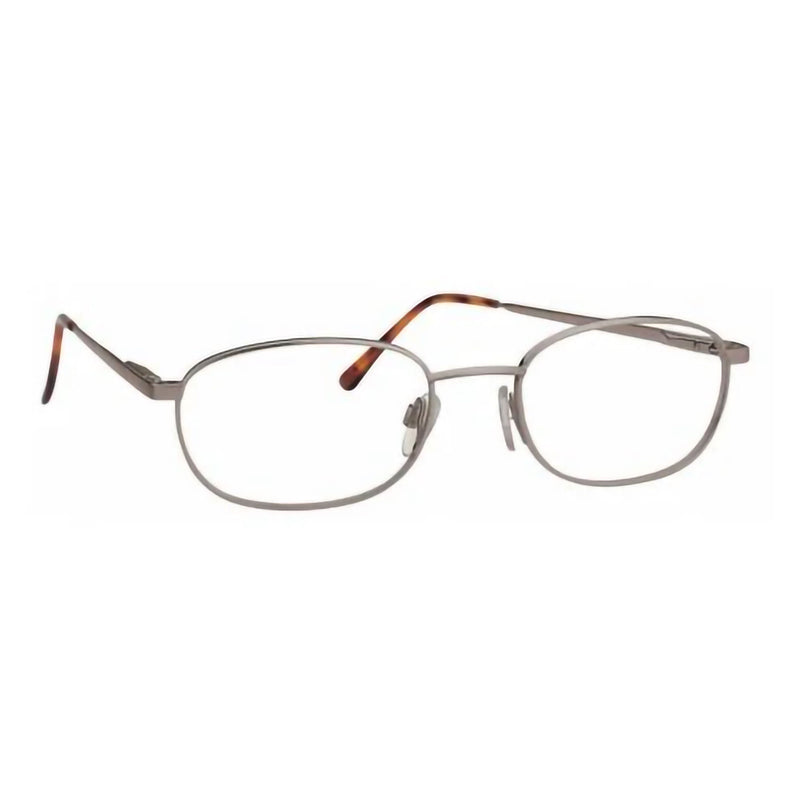Prescription Safety Glasses Baseline Collection Titmus BC104A Full Rim Frame Uncoated Clear Tint Gun Metal Frame Over Ear 51.19.140