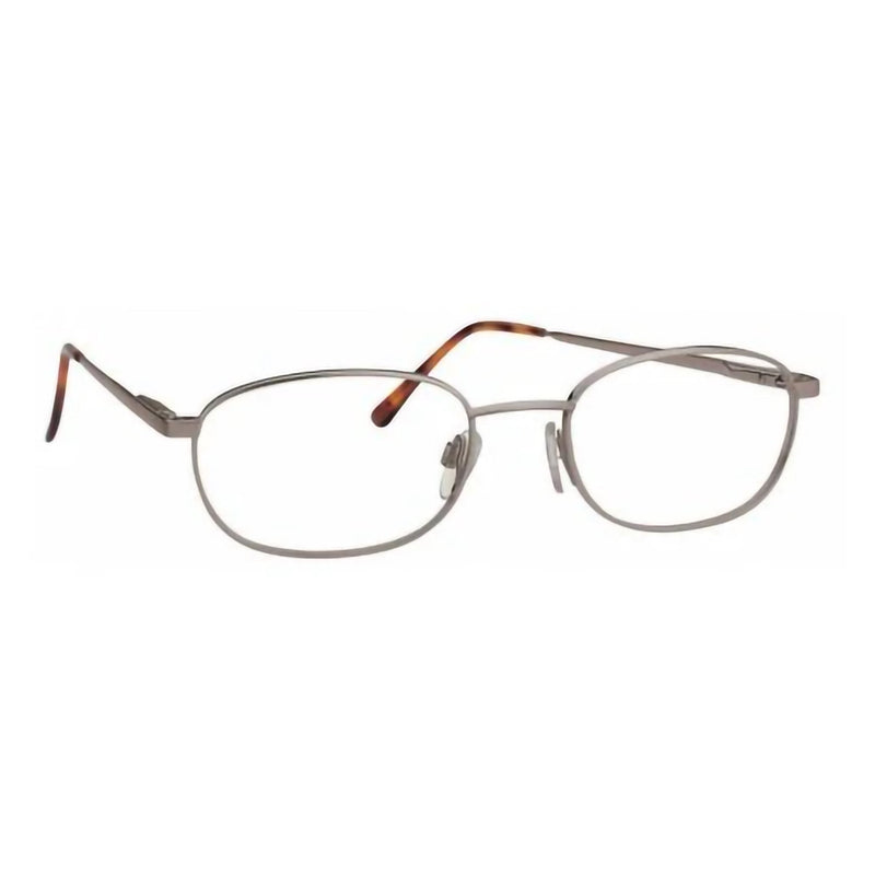Prescription Safety Glasses Baseline Collection Titmus BC104A Full Rim Frame Uncoated Clear Tint Gun Metal Frame Over Ear 51.19.140 