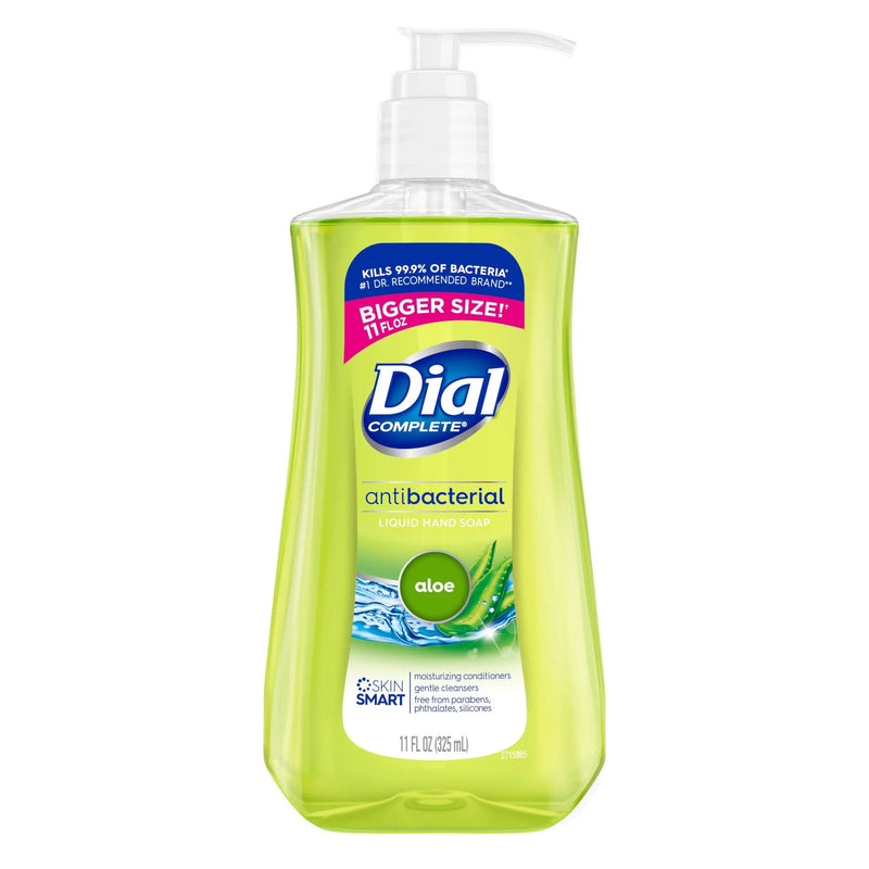 Antibacterial Soap Dial Complete Liquid 11 oz. Pump Bottle Aloe Scent 
