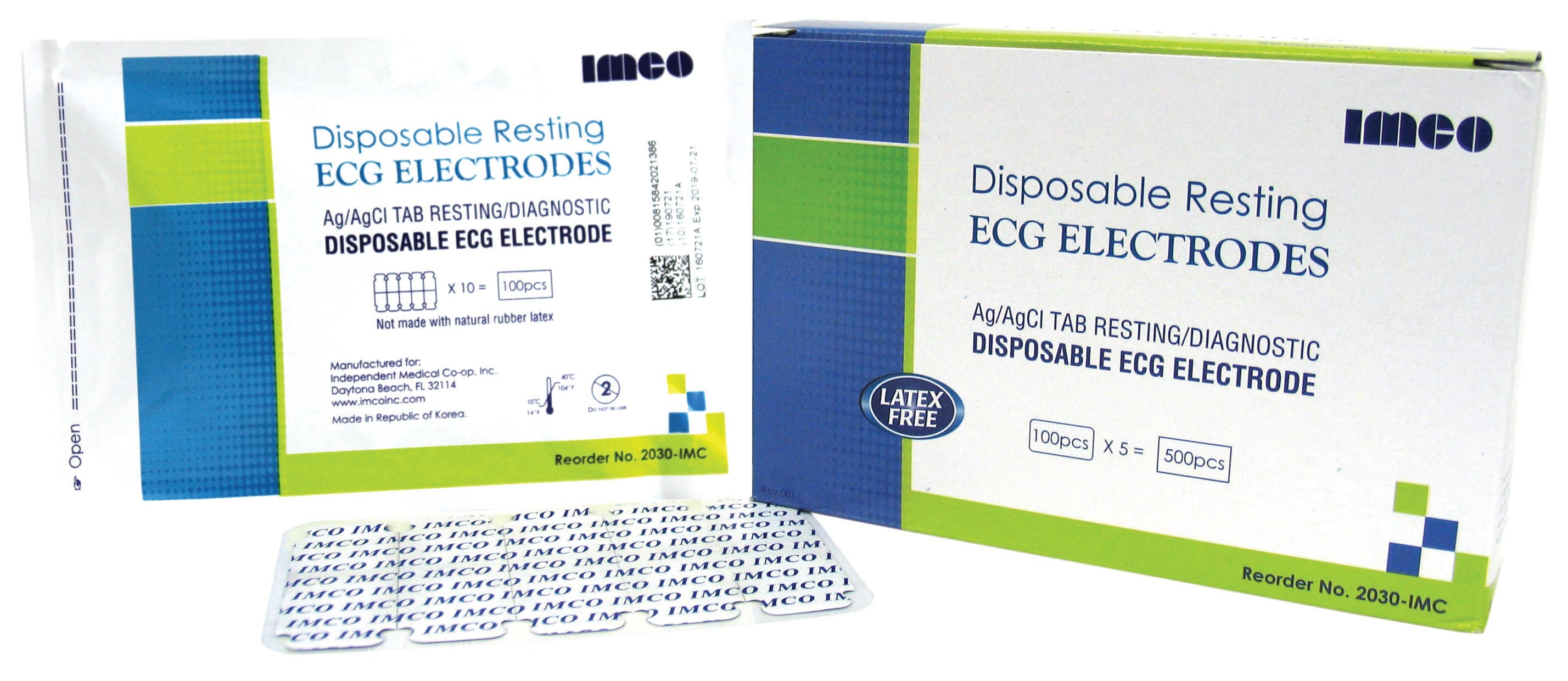 Bio Protech USA IMCO Brand Resting ECG Electrodes
