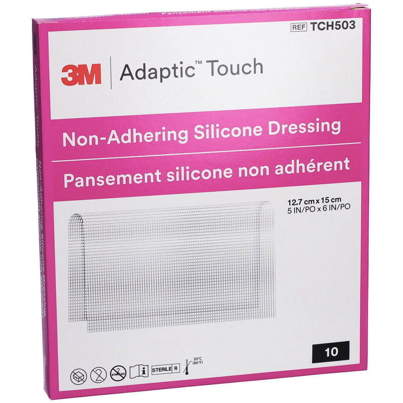 Wound Contact Layer Dressing 3M Adaptic Touch 5 X 6 Inch Sterile (Case of 50)