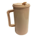 MUG INSULATD 32OZ W/STRAWIVORY 40/CS