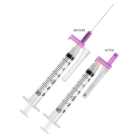 NEEDLE SAFETY RETRACT 18GX1.5W/3ML SYRINGE 400/CS