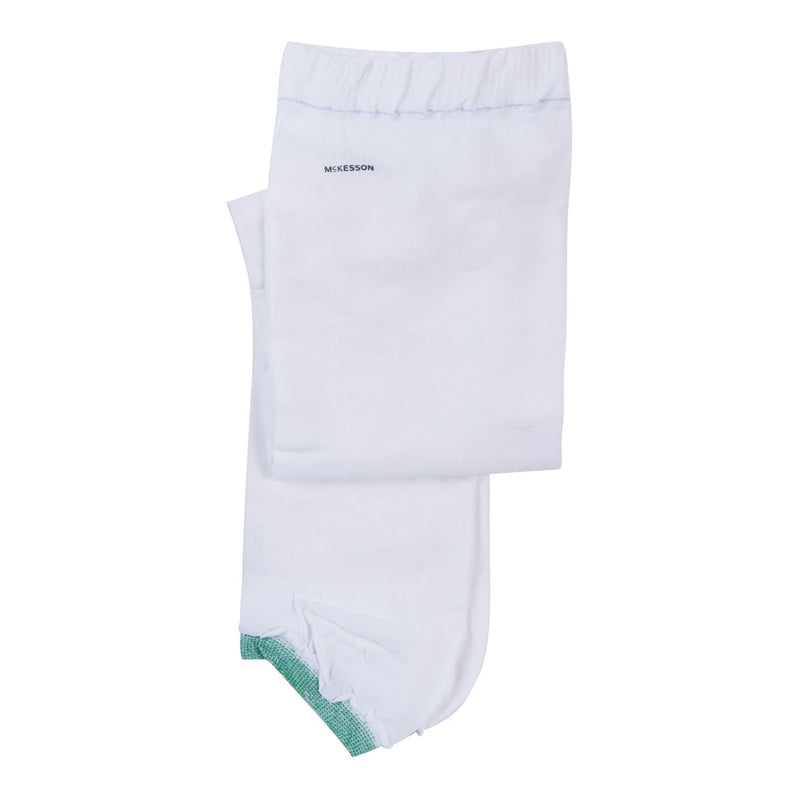 Anti-embolism Stocking McKesson Knee High Large / Regular White Inspection Toe (Case of 12 Pairs)