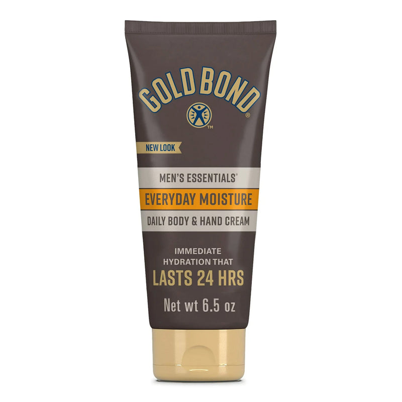 Hand and Body Moisturizer Gold Bond Men's Essentials Everyday Moisture 6.5 oz. Tube Scented Cream 