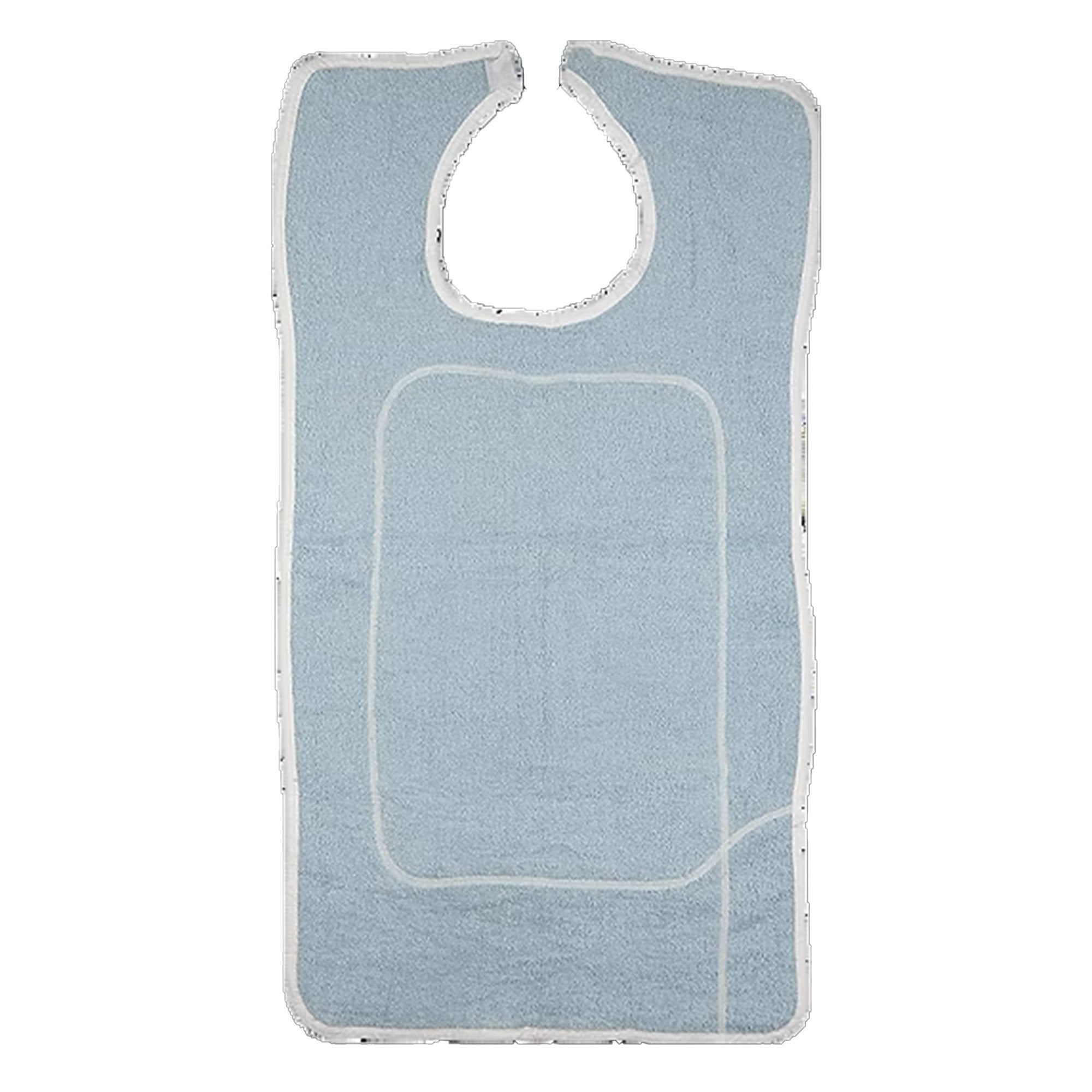 Beck's Classic Bib Beck's Classic Hook and Loop Closure Reusable Terry Cloth Blue (72/CS) 