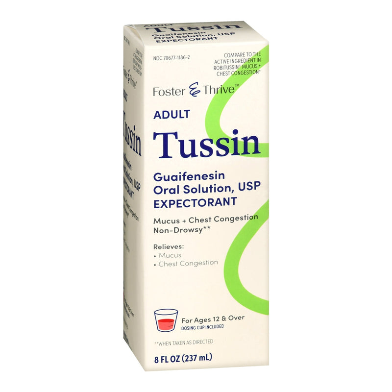 Cold and Cough Relief Foster & Thrive 200 mg / 10 mL Strength Liquid 8 oz. 