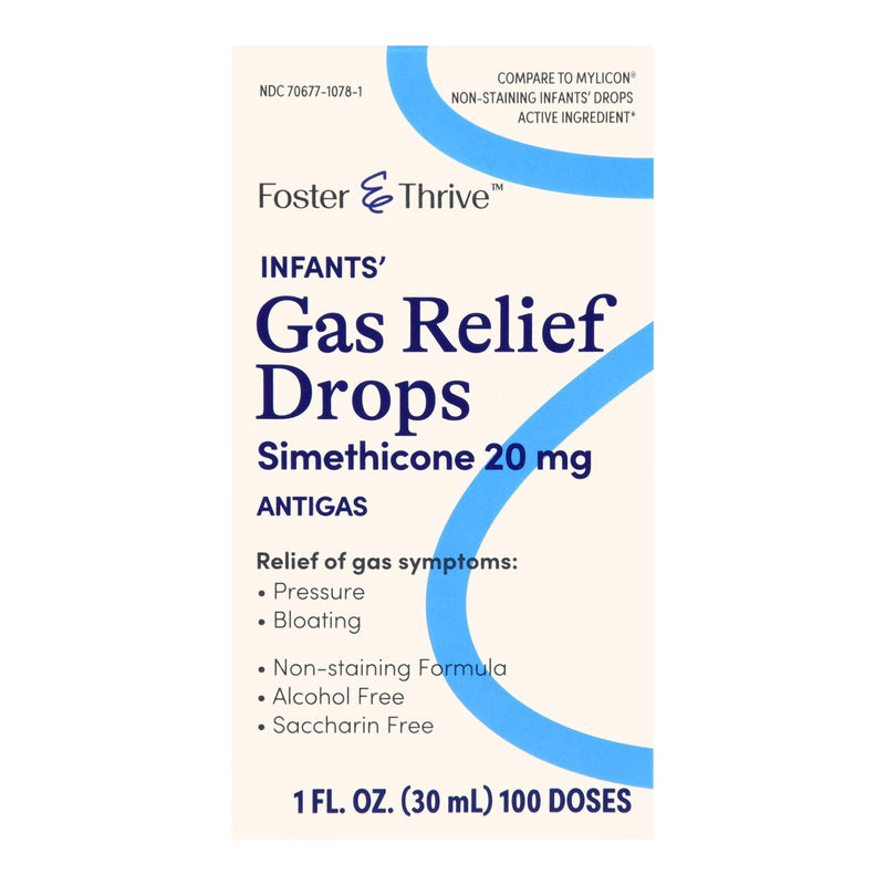 Infant Gas Relief Foster & Thrive 20 mg / 0.3 mL Strength Oral Drops 1 oz. 