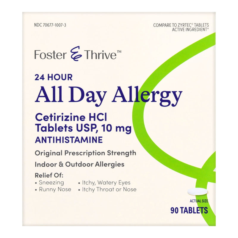 Allergy Relief Foster & Thrive 10 mg Strength Tablet 90 per Box 