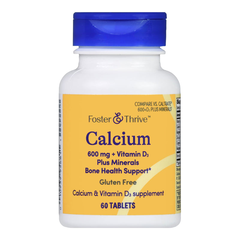 Joint Health Supplement Foster & Thrive Calcium / Vitamin D 600 mg Strength Tablet 60 per Bottle 