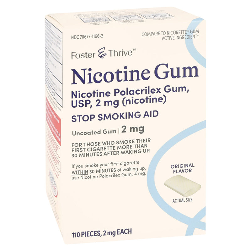 Stop Smoking Aid Foster & Thrive 2 mg Strength Gum 