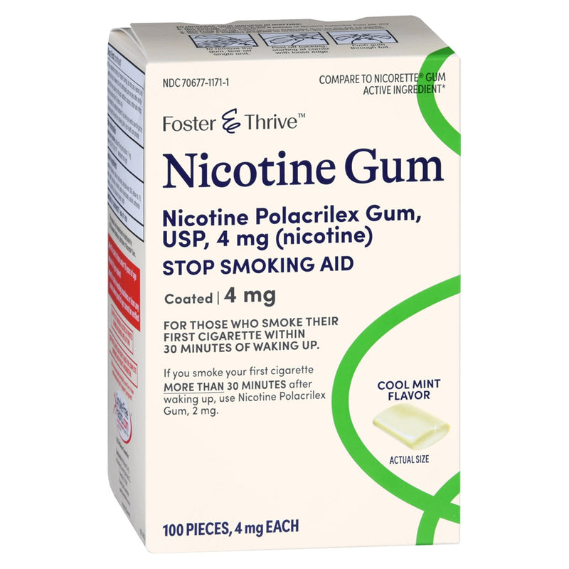 Stop Smoking Aid Foster & Thrive 4 mg Strength Gum 