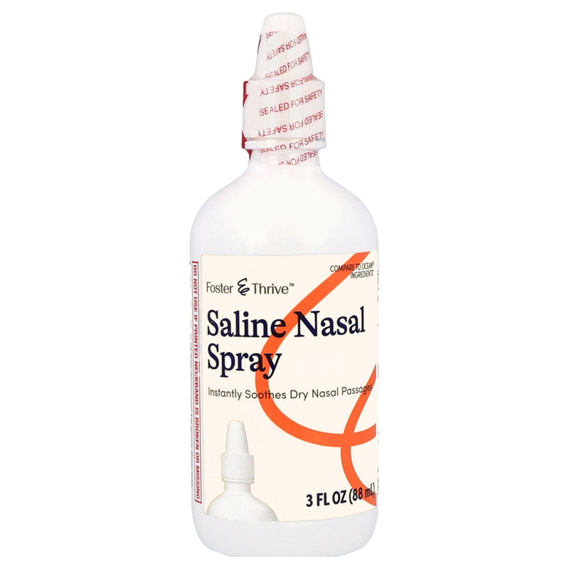 Saline Nasal Spray Foster & Thrive 0.65% Strength 3 oz. 