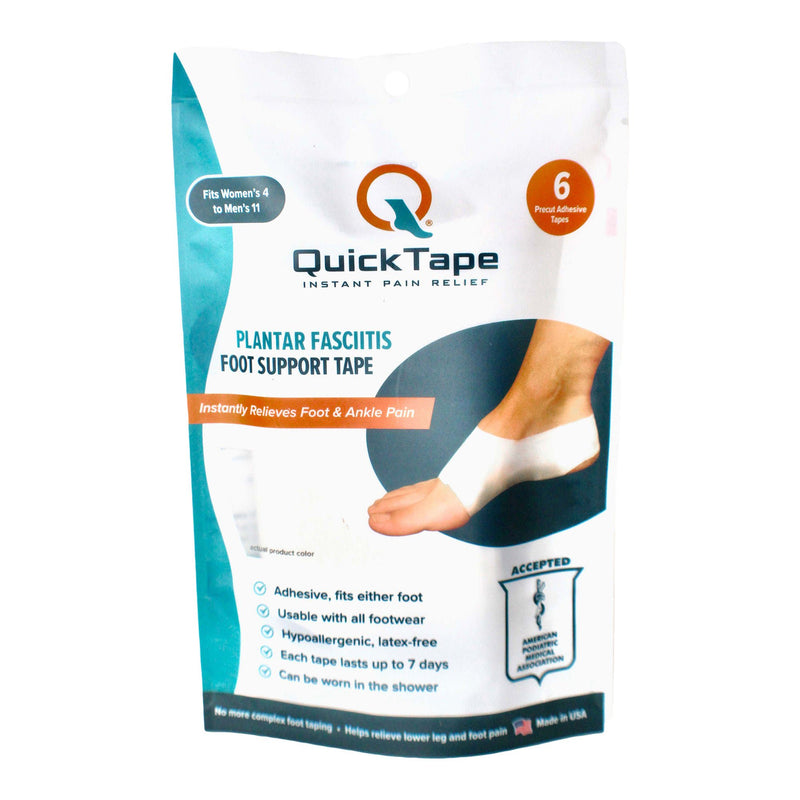 Foot Support Strap QuickTape Standard Adhesive Backing Foot (Pack of 6)