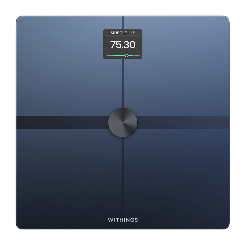 Total Body Composition Analyzer Step On Withings LCD Display 5 -> 200kg (9 -> 440lb) Black Battery Operated 