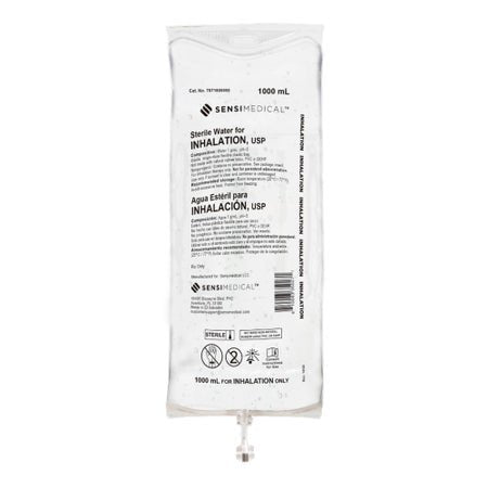 WATER ST 4 INHALATION DEHPFREE BG USP 100ML 14BG/CS