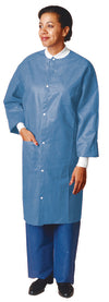 LAB COAT SMS KNT CLLR/CUFF LGBLUE 30/CS