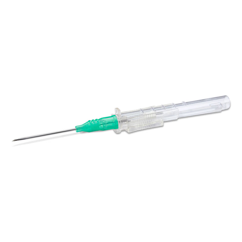 Peripheral IV Catheter Prevent SLS 18 Gauge 1-1/4 Inch Polyurethane Straight Hub Non Blood Control Sliding Safety (Case of 200)