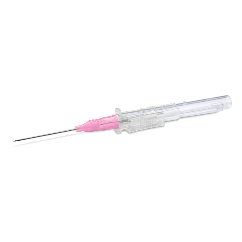 Peripheral IV Catheter Prevent SLS 20 Gauge 1 Inch Polyurethane Straight Hub Non Blood Control Sliding Safety 