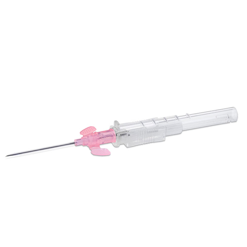 Peripheral IV Catheter Prevent SLS 20 Gauge 1 Inch Polyurethane Winged Hub Non Blood Control Sliding Safety (Case of 200)